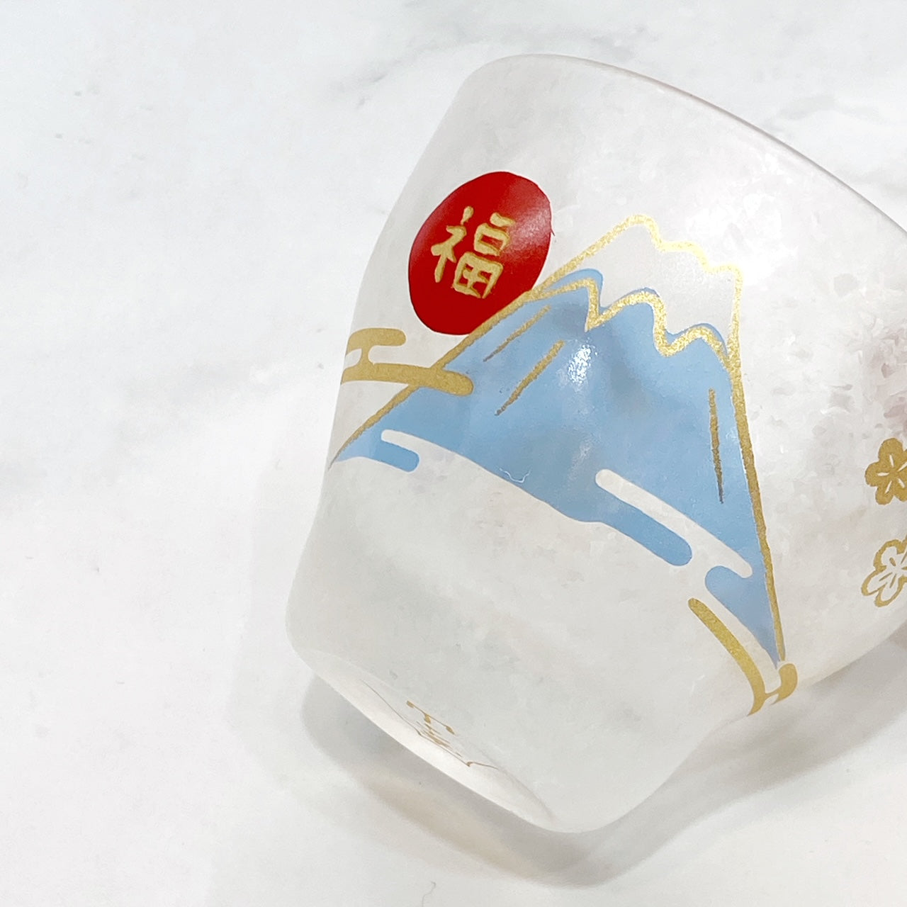 Aderia Beckon Cat Mt.Fuji Sake Cup - Fuji Mountain